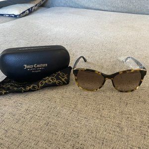 Juicy Couture Tortoise Shell Frame Sunglasses - New in Case!